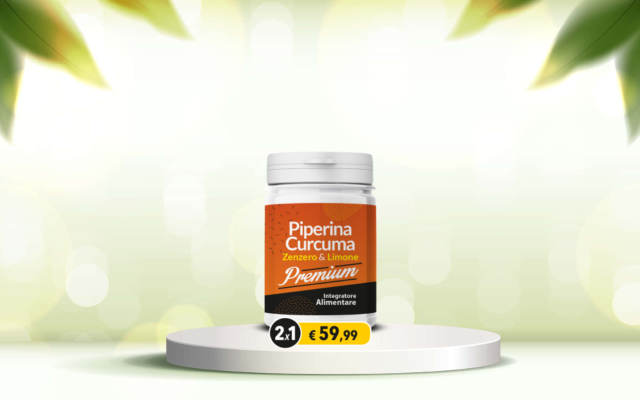 Scopri come depurare l’intestino e dimagrire con Piperina e Curcuma Premium